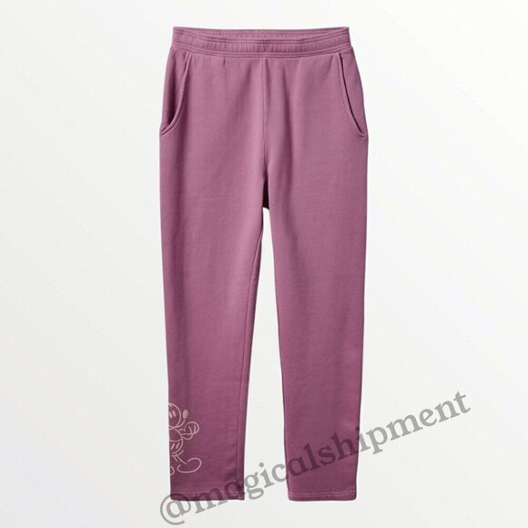Disney Parks - Mickey Mouse Genuine Mousewear Sweatpants for Adults - Plum - Picture 1 of 5